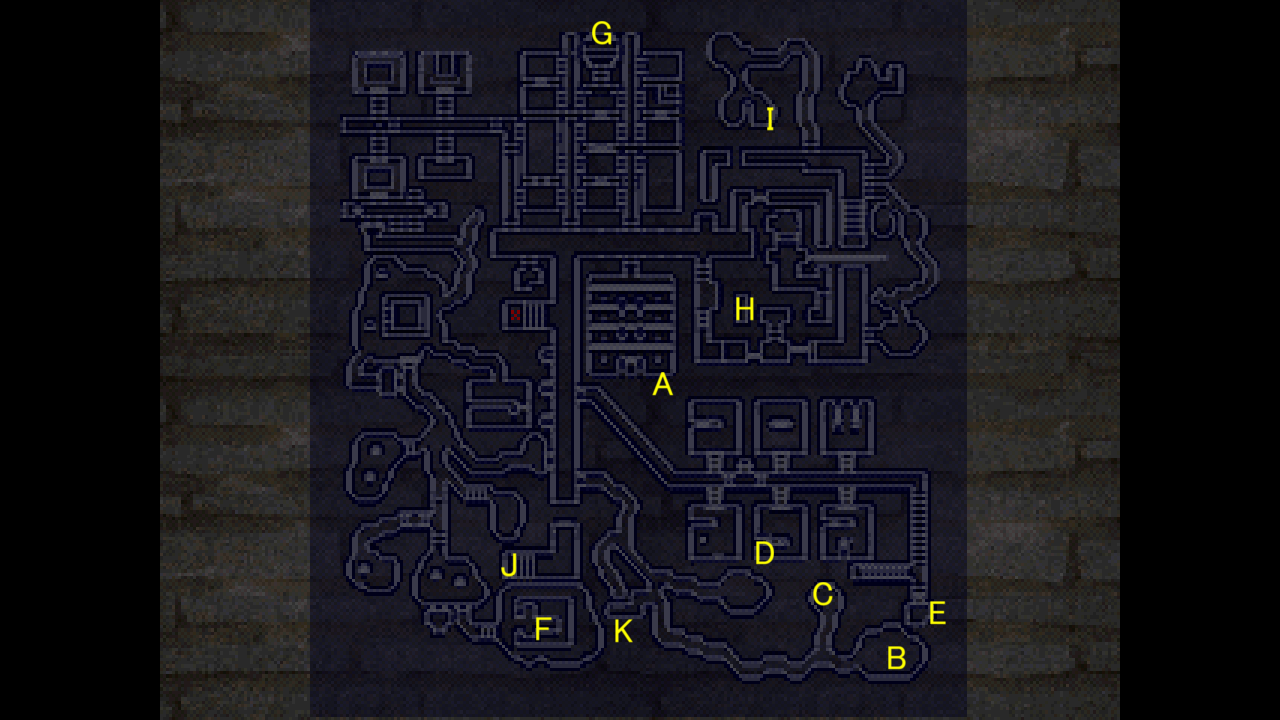 King's Field 攻略マップ 第2層